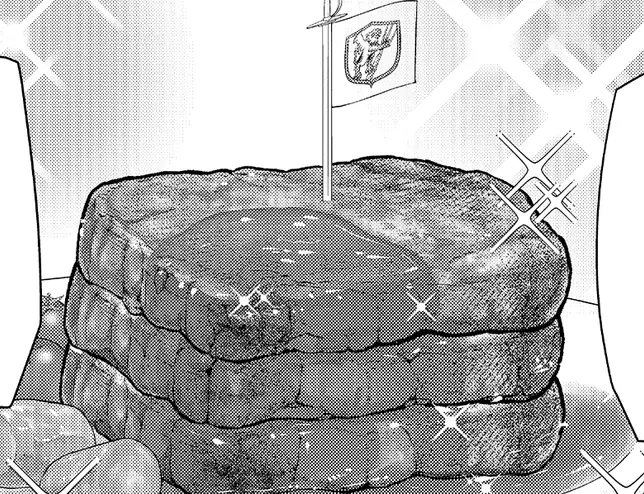 お肉の3段重ね特製ステーキ