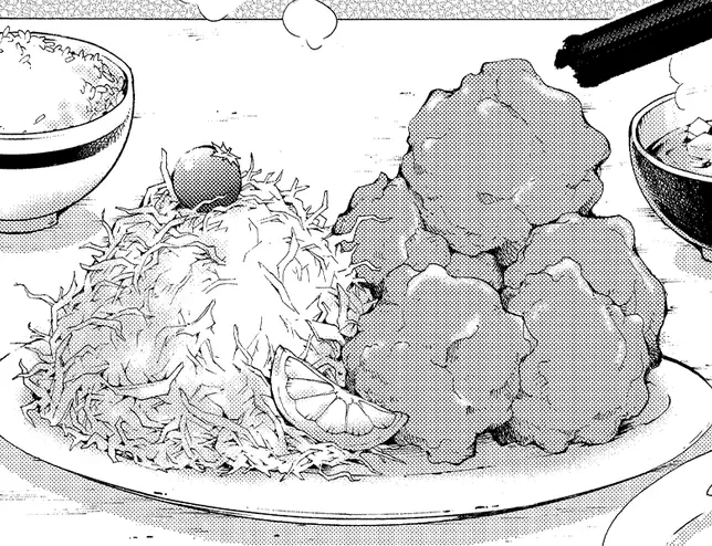 小口食堂のバクダンからあげ