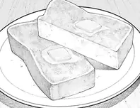 たっぷりバターのトースト