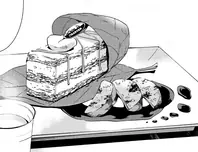 焼き柿のミルフィーユ 柿のソテー添え