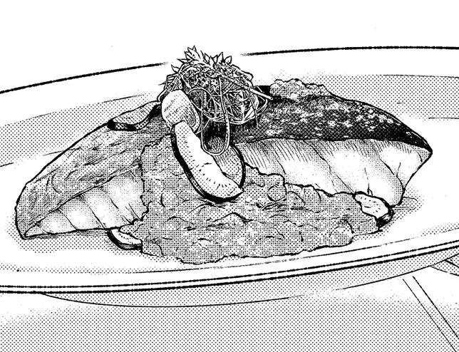 スズキのポアレのトマトソース